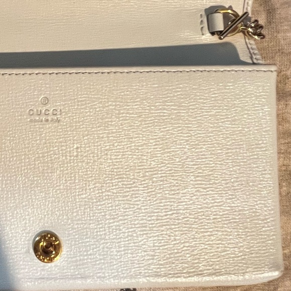 Gucci horse-bit leather wallet. With chain strap. - Picture 2 of 16